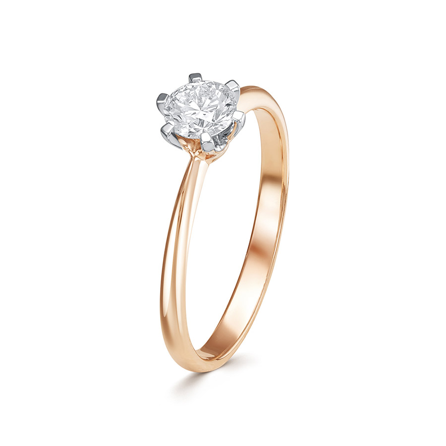 Кольцо, золото, бриллиант, 3505-110